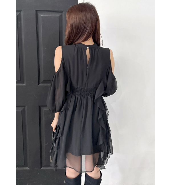 dazzlin「カタアキフリルミニワンピース」|ワンピース|