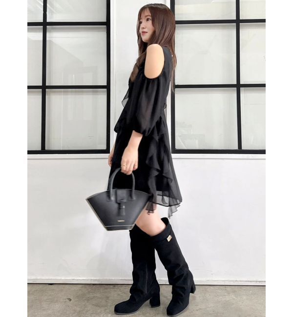 dazzlin「カタアキフリルミニワンピース」|ワンピース|