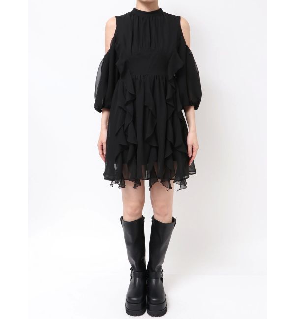 dazzlin「カタアキフリルミニワンピース」|ワンピース|