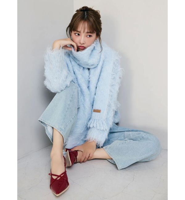 dazzlin「リップルカールVネックニット」|ニット・セーター|