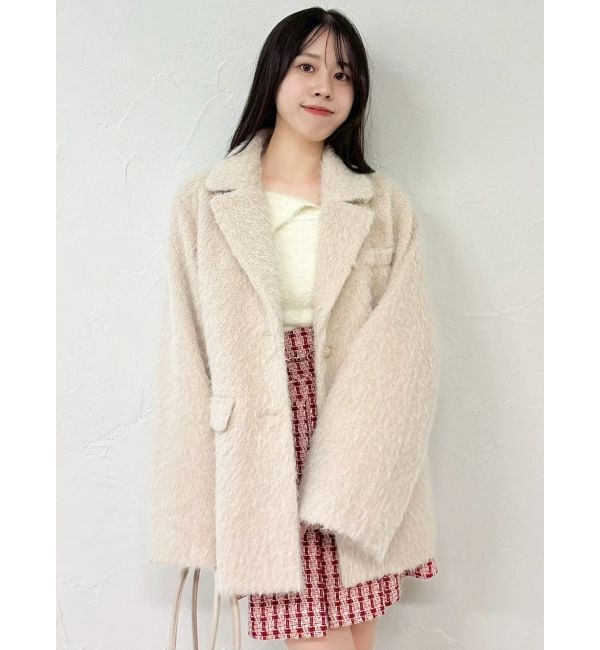 dazzlin「シャギーテーラージャケット」|テーラードジャケット|