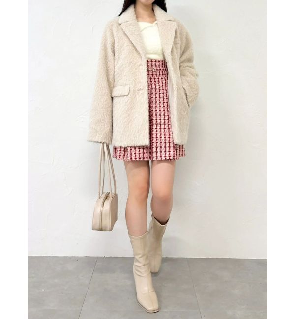 dazzlin「シャギーテーラージャケット」|テーラードジャケット|