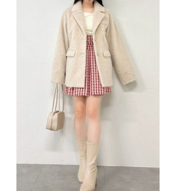 dazzlin「シャギーテーラージャケット」|テーラードジャケット|