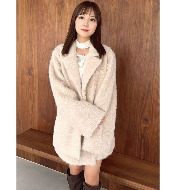 dazzlin「シャギーテーラージャケット」|テーラードジャケット|