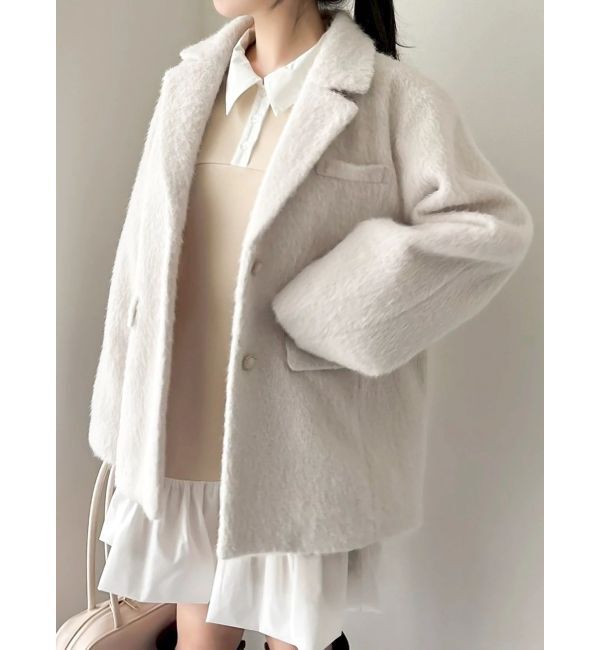 dazzlin「シャギーテーラージャケット」|テーラードジャケット|