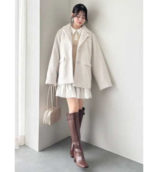 dazzlin「シャギーテーラージャケット」|テーラードジャケット|