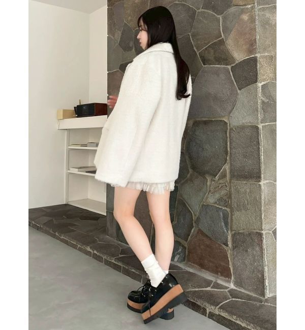 dazzlin「シャギーテーラージャケット」|テーラードジャケット|