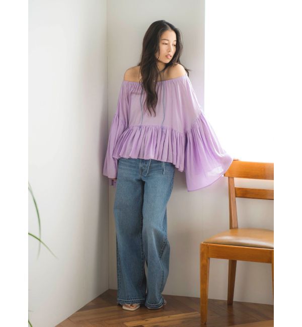 Ungrid「スリーブデザインオフショルブラウス」|シャツ・ブラウス|