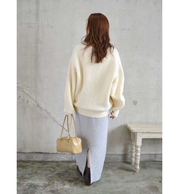 Ungrid「ラメニットアイラインスカート」|スカート|