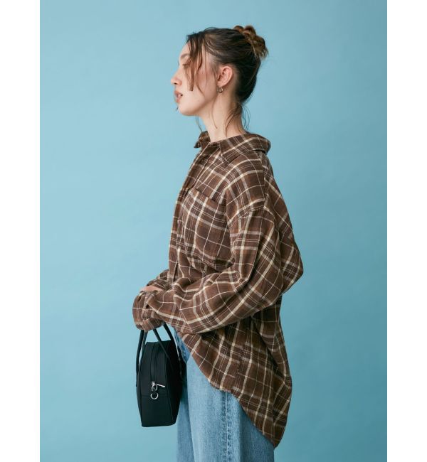 Ungrid「チェックルーズシャツ」|シャツ・ブラウス|