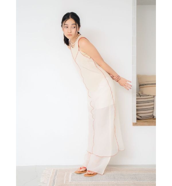 Ungrid「カラーパイピングシアーパンツ」|その他|