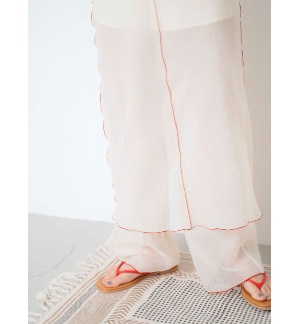 Ungrid「カラーパイピングシアーパンツ」|その他|
