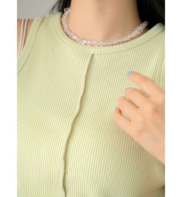 Ungrid「デザインカラータンクトップ」|タンクトップ|