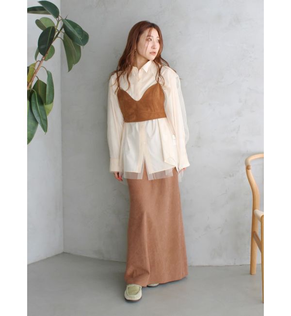 Ungrid「ピーチ起毛フィットスカート」|スカート|