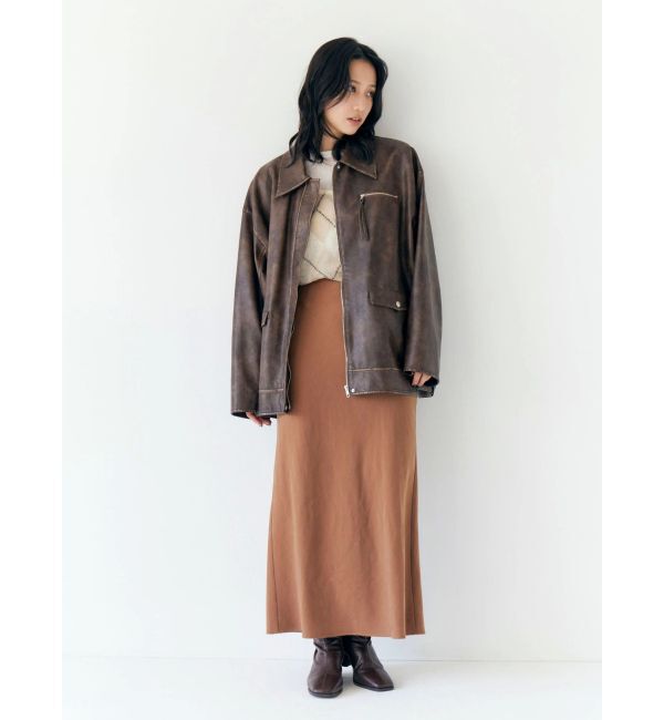 Ungrid「ピーチ起毛フィットスカート」|スカート|