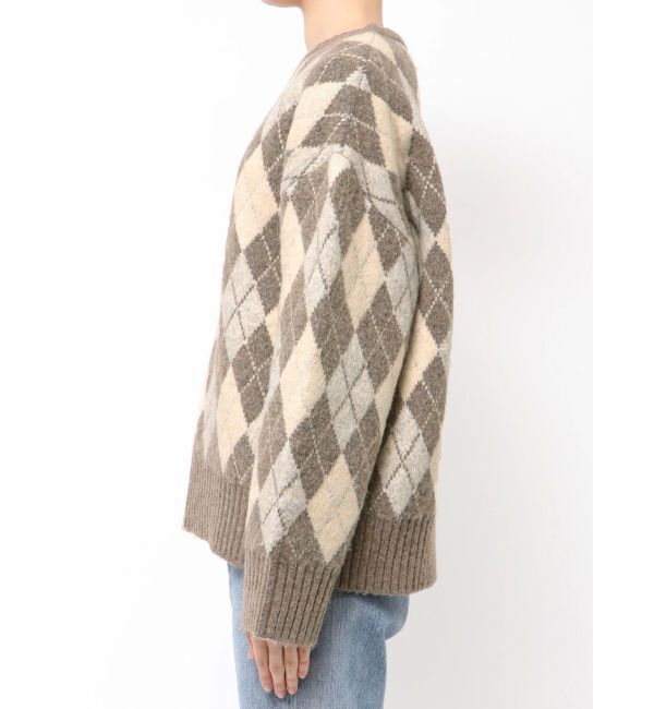 Ungrid「アーガイルルーズニット」|ニット・セーター|