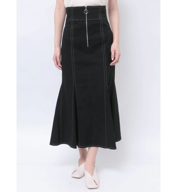 LAGUNAMOON「フロントZIPマーメイドスカート」|スカート|