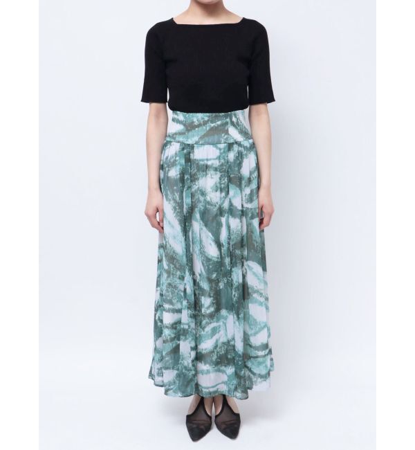 LAGUNAMOON「レイヤーペイントボリュームフレアスカート」|スカート|