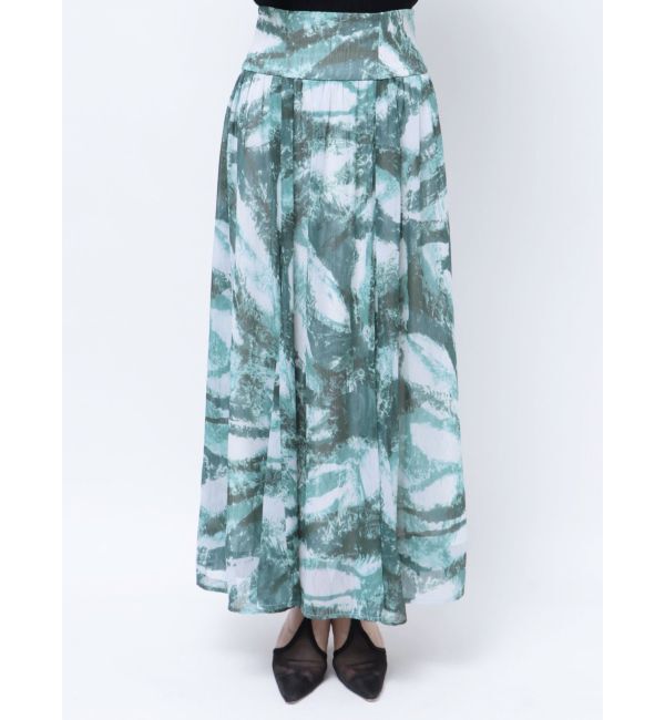 LAGUNAMOON「レイヤーペイントボリュームフレアスカート」|スカート|