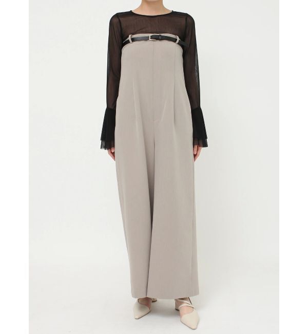 LAGUNAMOON「ベルトセットベアオールインワン」|ワンピース|