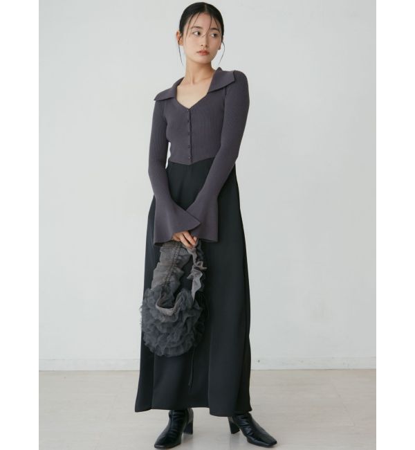 LAGUNAMOON「カラーニットドッキングナローワンピース」|ワンピース|