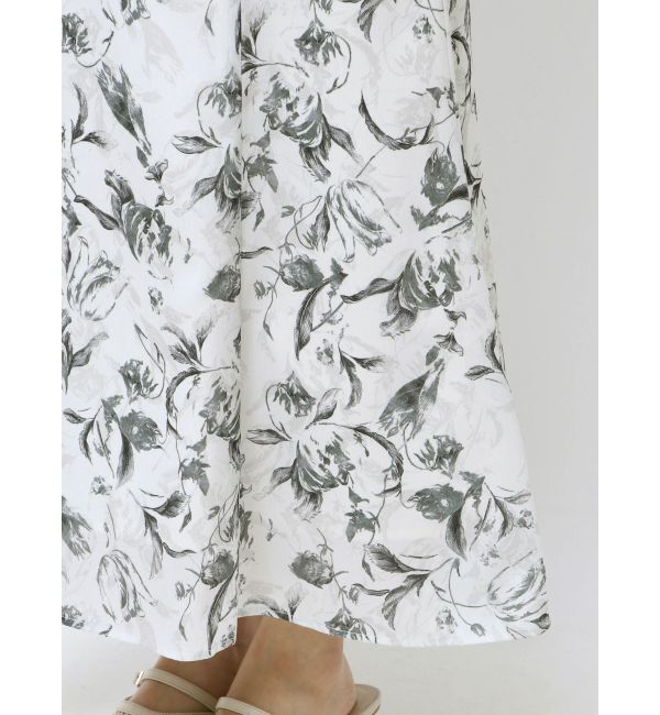 LAGUNAMOON「楊柳フラワーナローフレアスカート」|スカート|