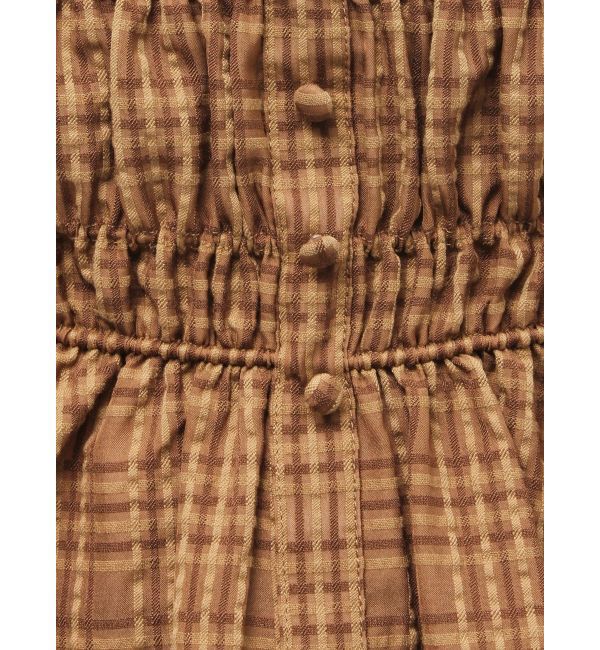 LAGUNAMOON「シアーチェックシャーリングブラウス」|シャツ・ブラウス|