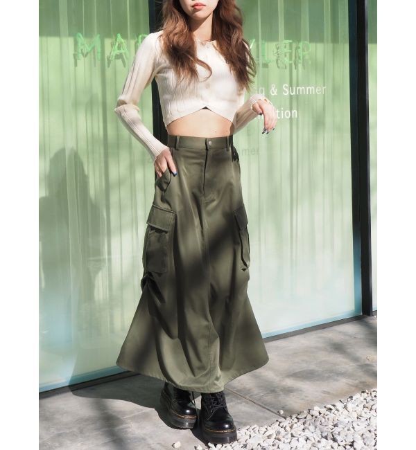 EVRIS「マルチドロストカーゴロングスカート」|スカート|