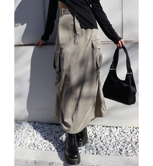 EVRIS「マルチドロストカーゴロングスカート」|スカート|