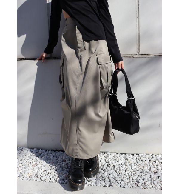 EVRIS「マルチドロストカーゴロングスカート」|スカート|