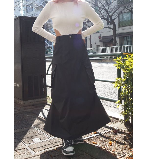 EVRIS「マルチドロストカーゴロングスカート」|スカート|