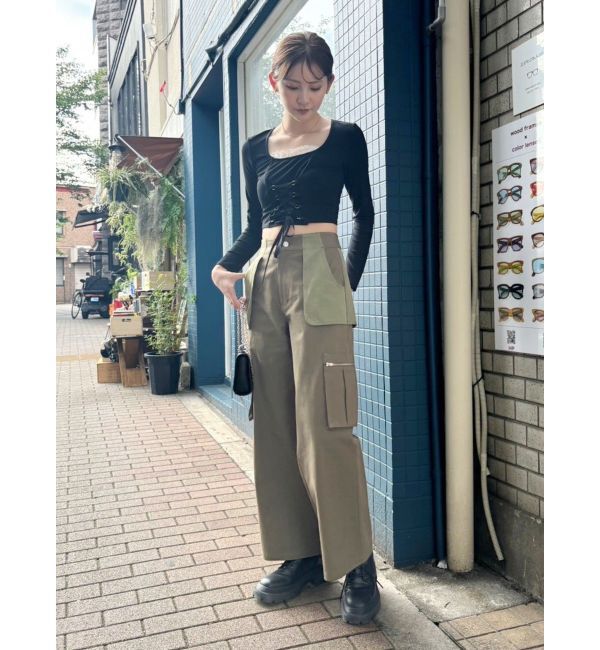 EVRIS「ポケットフラップカーゴパンツ」|カーゴ|