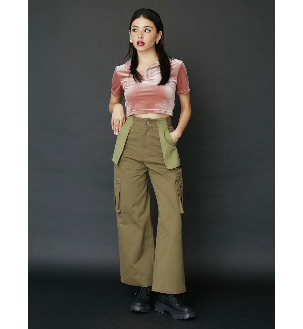 EVRIS「ポケットフラップカーゴパンツ」|カーゴ|