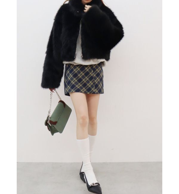 EVRIS「チェックミニスカート」|スカート|