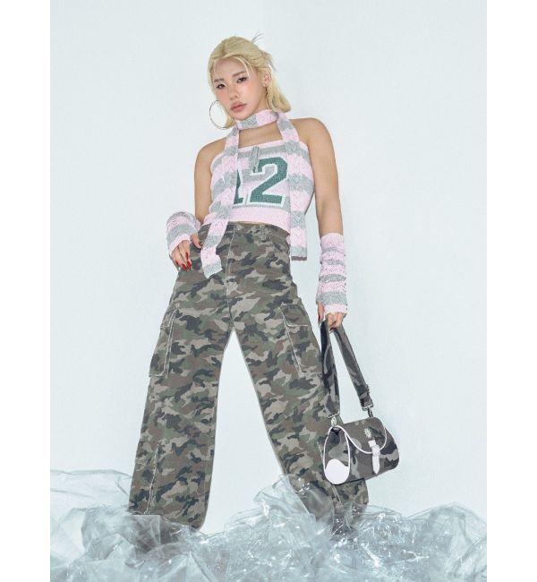 EVRIS「カモフラパイピイングショルダーBAG」|ショルダー・メッセンジャー|