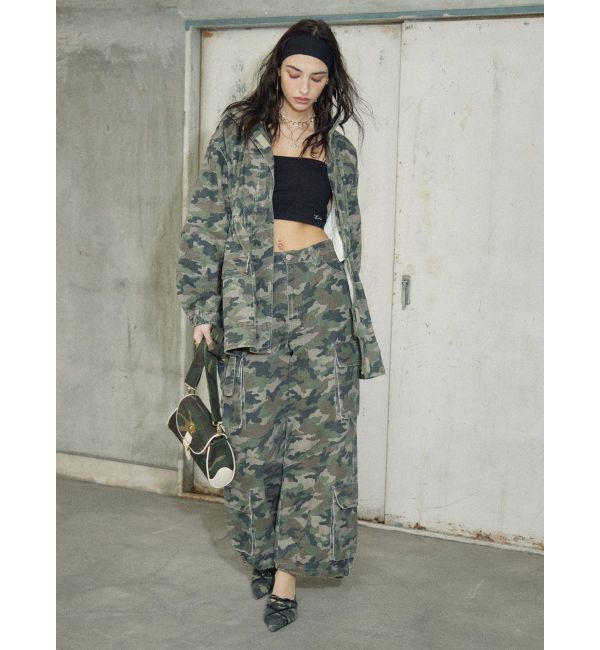 EVRIS「カモフラパイピイングショルダーBAG」|ショルダー・メッセンジャー|