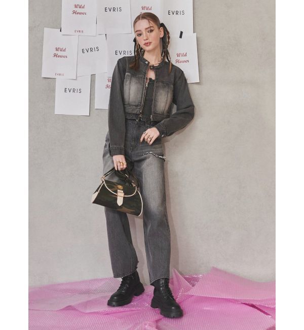 EVRIS「カモフラパイピイングショルダーBAG」|ショルダー・メッセンジャー|