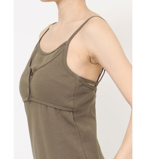 EVRIS「バックストラップリブロングワンピース」|ワンピース|