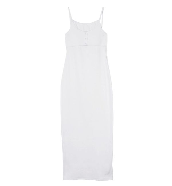 EVRIS「バックストラップリブロングワンピース」|ワンピース|