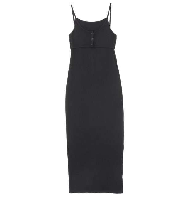 EVRIS「バックストラップリブロングワンピース」|ワンピース|