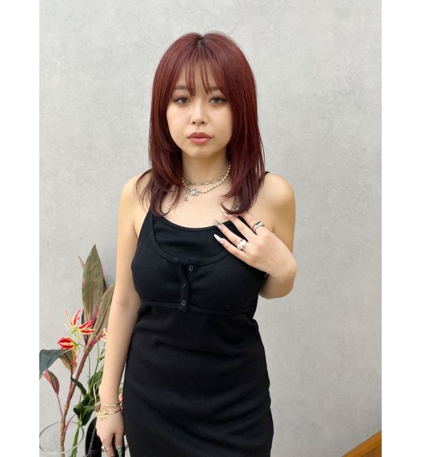 EVRIS「バックストラップリブロングワンピース」|ワンピース|