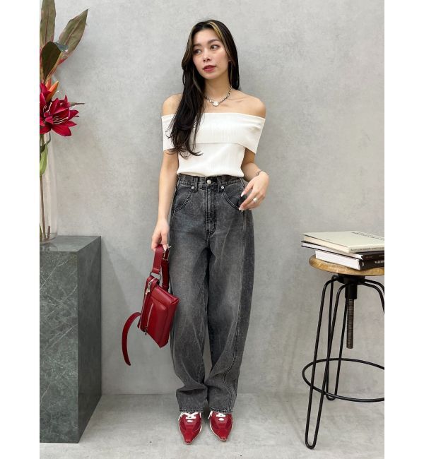 EVRIS「バレルワイドデニムパンツ」|デニム|