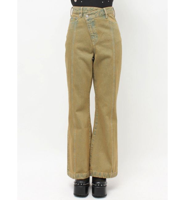 EVRIS「ウエストクロスフレアデニムパンツ【セットアップ着用可能】」|デニム|