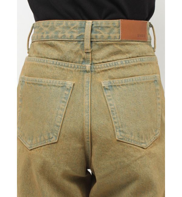 EVRIS「ウエストクロスフレアデニムパンツ【セットアップ着用可能】」|デニム|