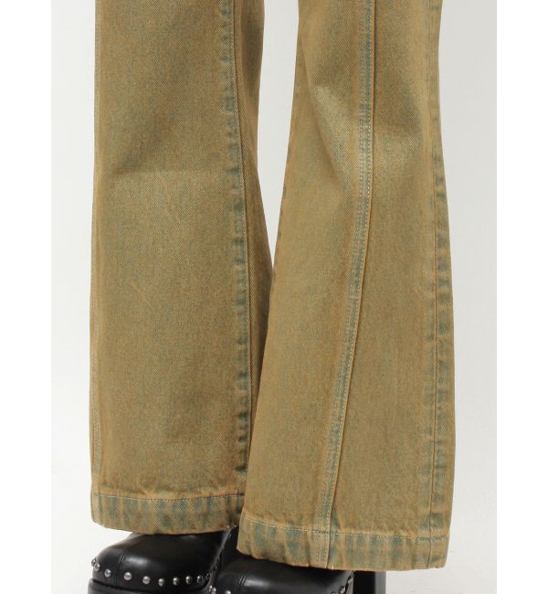 EVRIS「ウエストクロスフレアデニムパンツ【セットアップ着用可能】」|デニム|