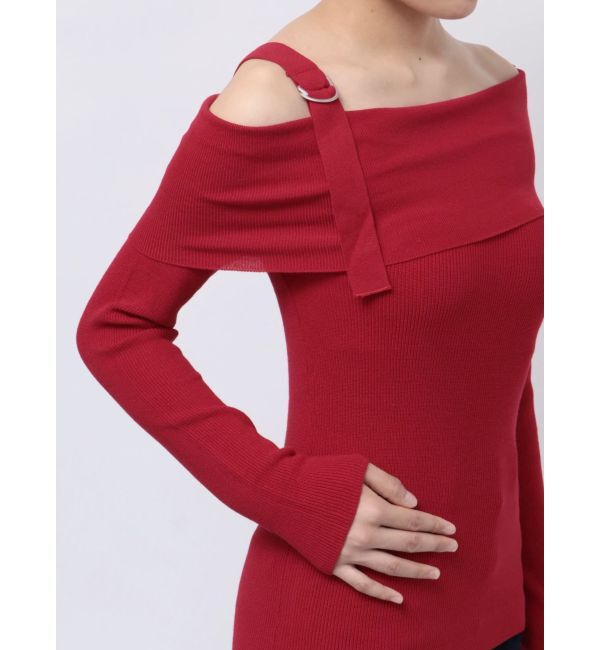 jouetie「オフショルダーニットトップス」|ニット・セーター|