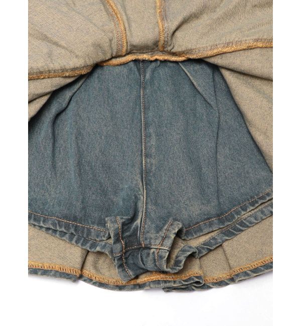 jouetie「アシメヘムデニムミニスカート【セットアップ対応】」|スカート|