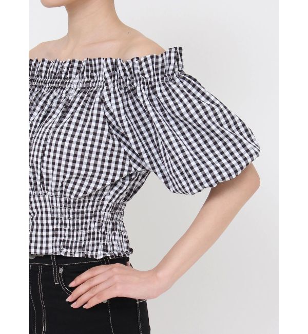 GYDA「2WAYギャザーオフショルコルセットブラウス」|シャツ・ブラウス|