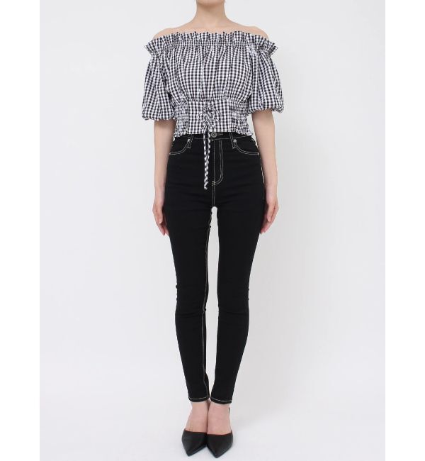 GYDA「2WAYギャザーオフショルコルセットブラウス」|シャツ・ブラウス|