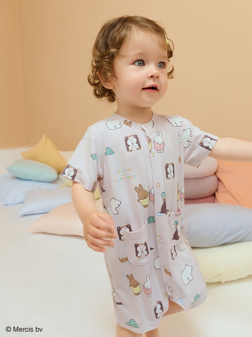 GELATO PIQUE KIDS & BABY「【Dick Bruna】【BABY】【接触冷感】総柄ロンパース」|ロンパース|